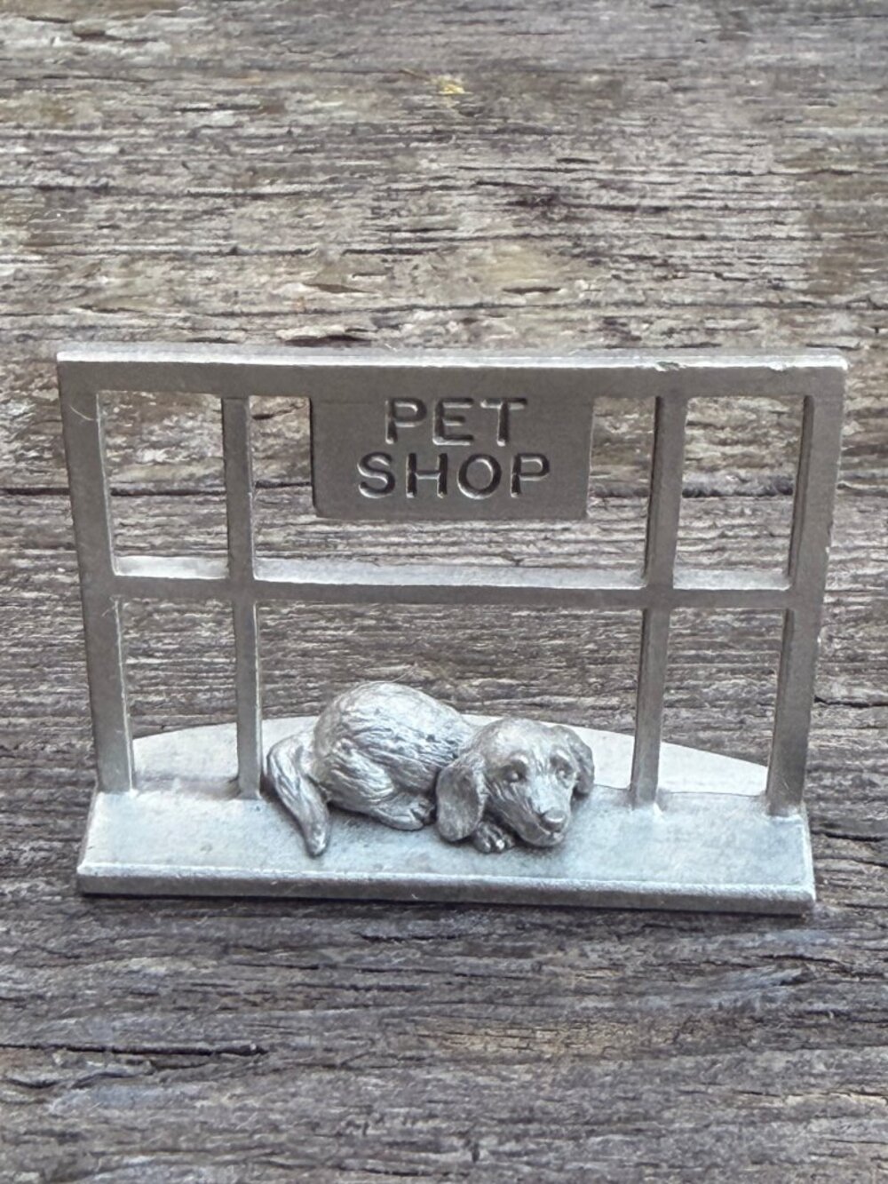 Pewter Spoontiques Pet Shop Dachshund Puppy Dog PP425 - Picture 2 of 8